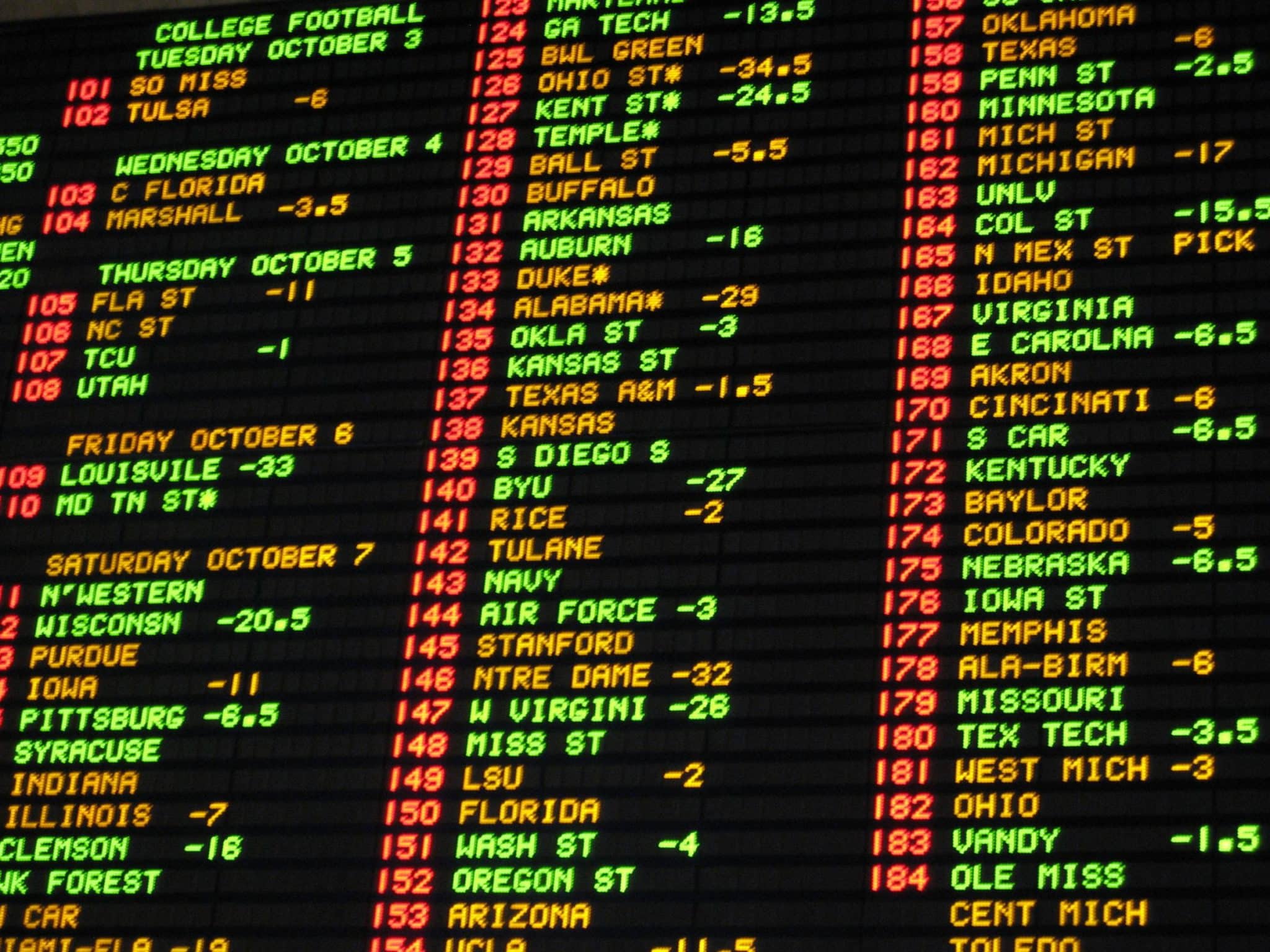 betting lines explained football